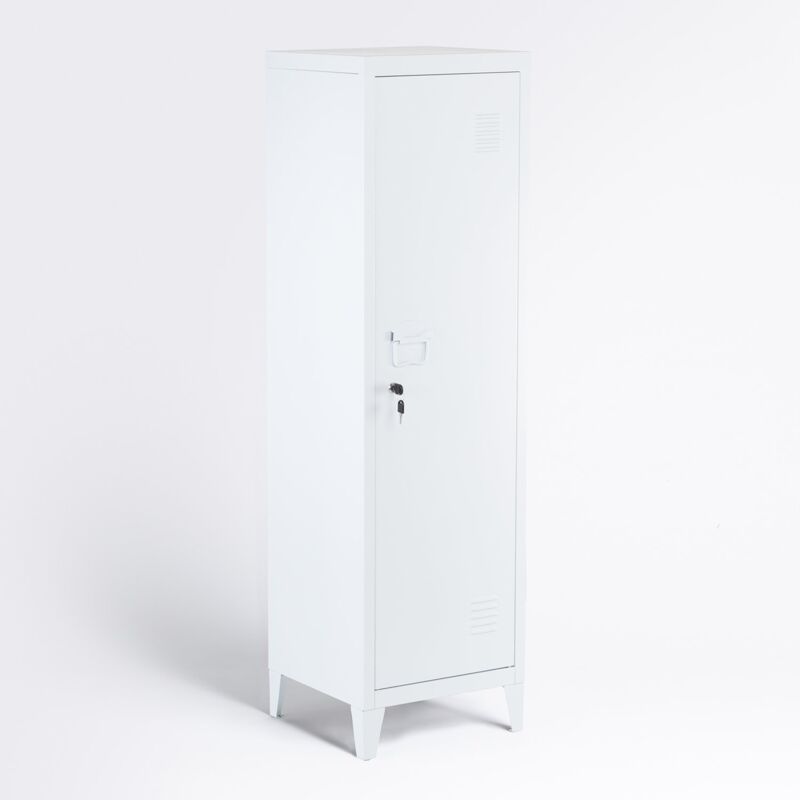 Armoire de casier en acier Pohpli SKLUM Blanc Gardenia