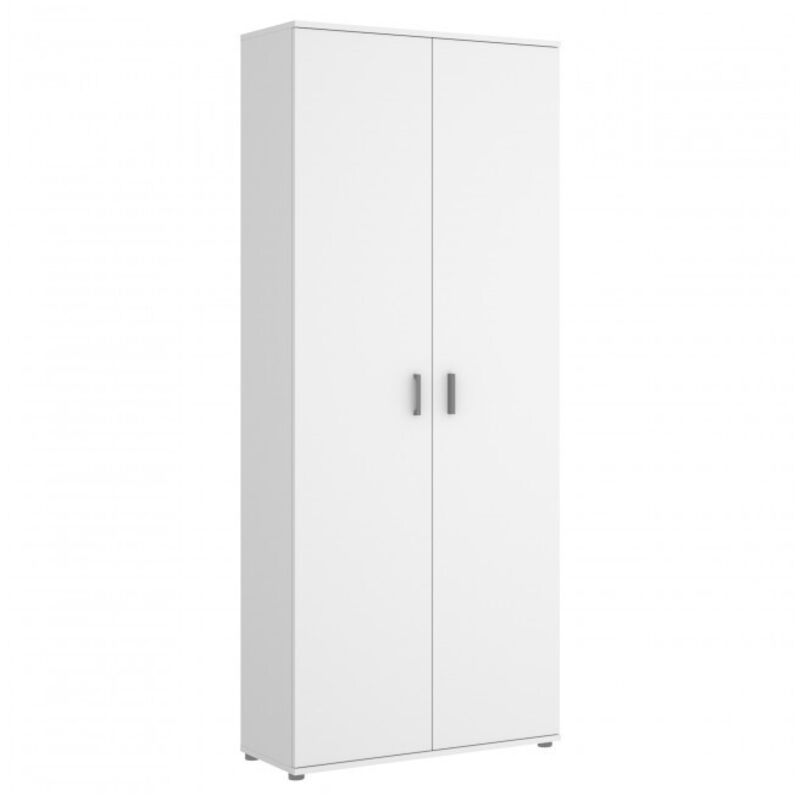 Armoire polyvalente 78x190h blanc mat - Marte