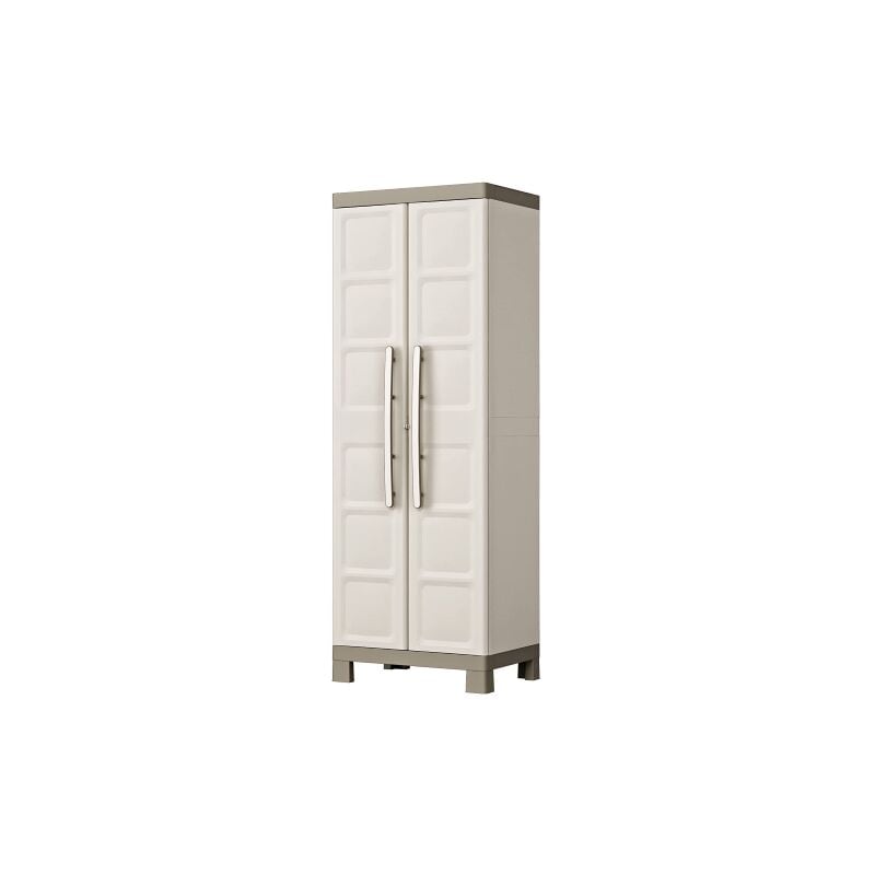 Keter armadio portascope excellence in resina cm65x45x182 con ripiani regolabili lucchettabile