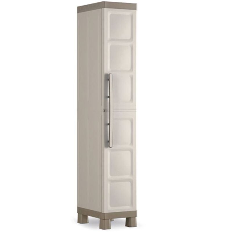 Kis 2096730361 Armoire Haute 1 Porte Gris Clair/taupe Kis 2096730361 Armoire Haute 1 Porte Gris Clair/taupe