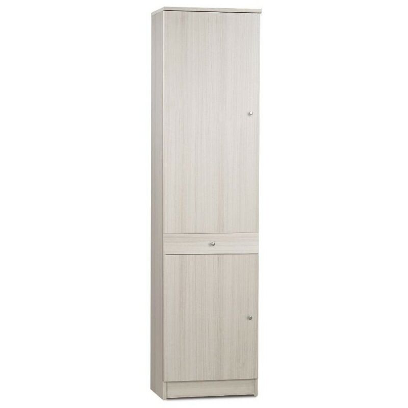 Armoire polyvalente avec deux portes et un tiroir Eucalyptus 46x34x h183 cm