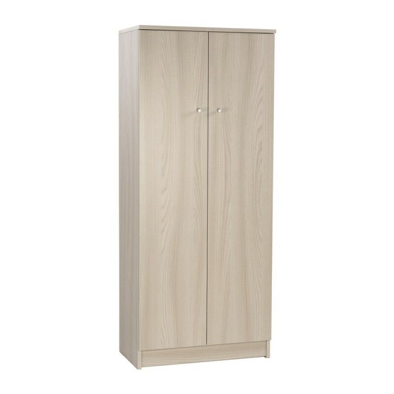 Sarmog - Armoire polyvalente avec deux portes Light Elm 62x34x h147 cm