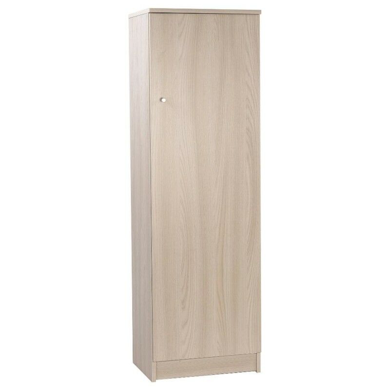 Sarmog - Armoire polyvalente avec une porte Light Elm 46x34x h147 cm
