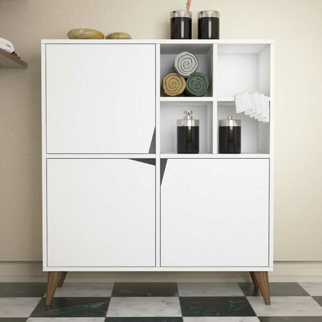 Armoire polyvalente blanche Vivaly 100cm