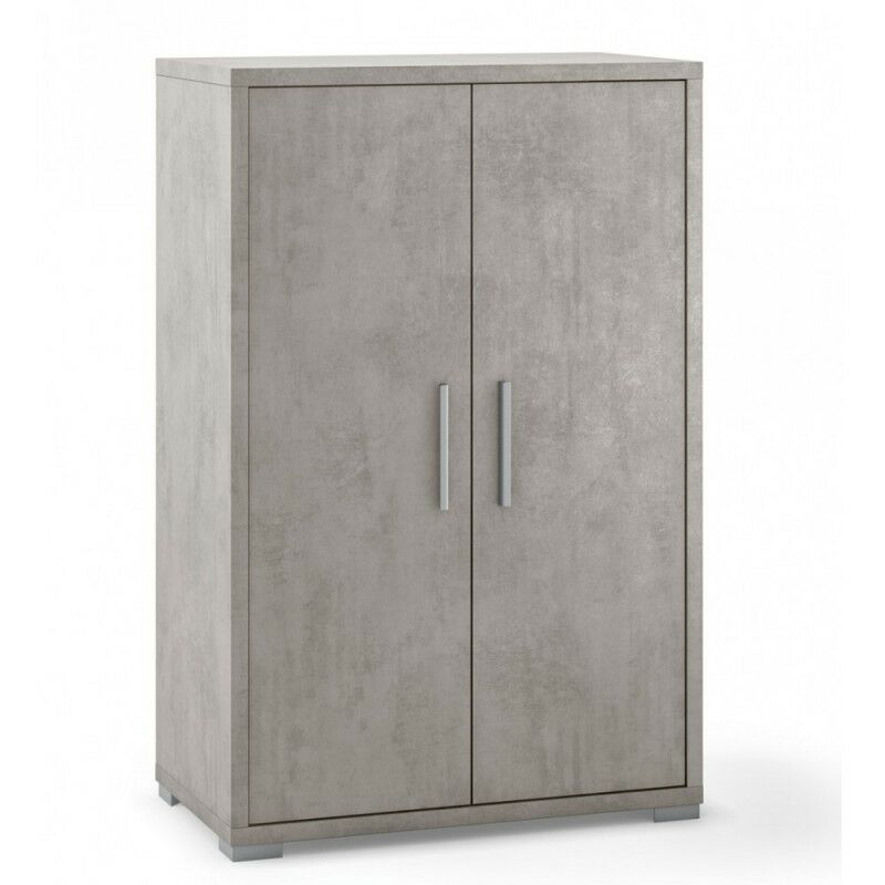 Armoire polyvalente à deux portes Beton Cemento 71x41x h110 cm Armoire polyvalente à deux portes Beton Cemento 71x41x h110 cm