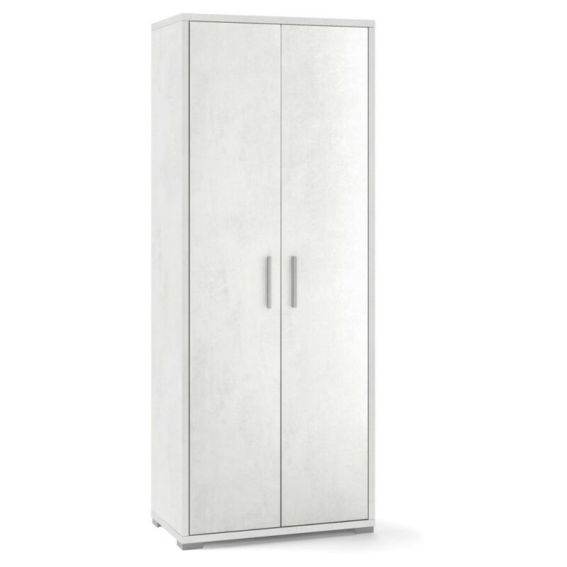 Armoire polyvalente à deux portes en Ossido White 71x41x h182 cm