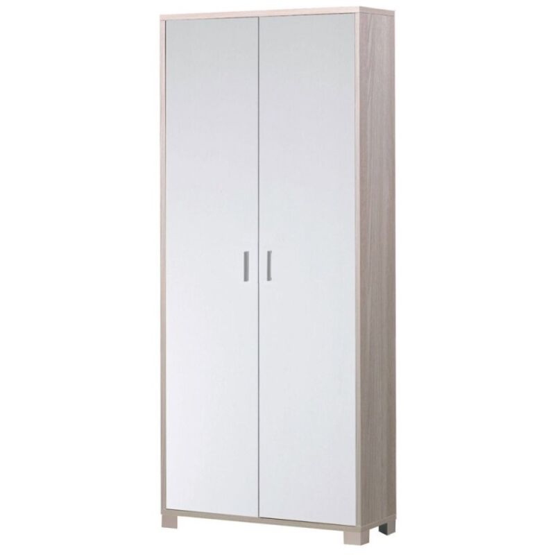 Sarmog - Armoire polyvalente mince en bois avec huit étagères White Elm 83x29x h190 cm Sarmog - Armoire polyvalente mince en bois avec huit étagères White Elm 83x29x h190 cm