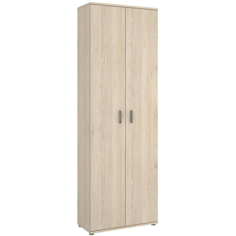 Dmora - Armoire polyvalente Suretta, Meuble de rangement multifonction, Armoire à 2 portes, 61x35h190 cm, Chêne