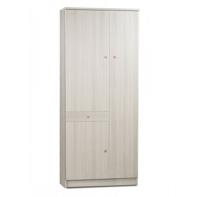 Sarmog - Armoire polyvalente trois portes un tiroir Eucalipto 77x34x h183 cm