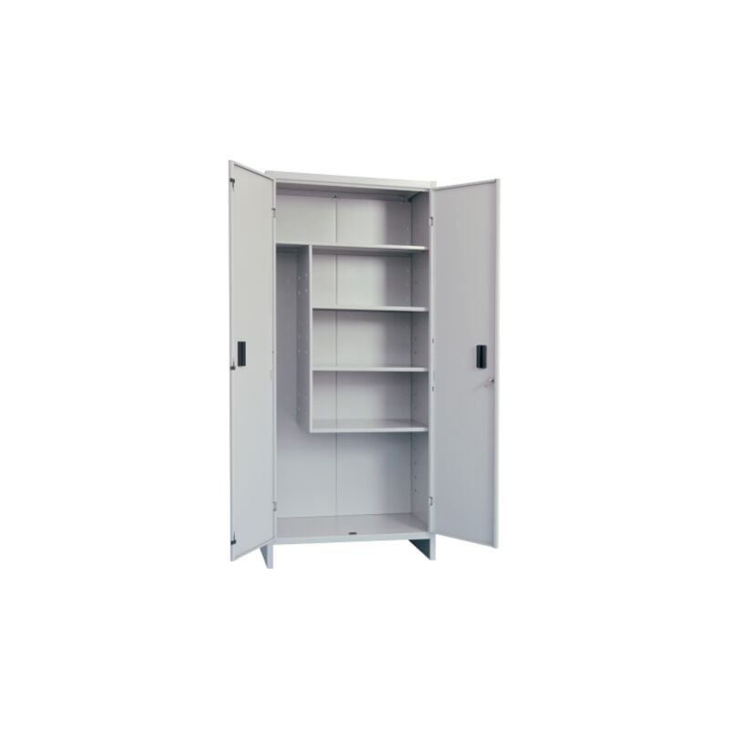 Prometal - Armoire a' balai 2 portes cm40x60x179h en tole grise avec serrure