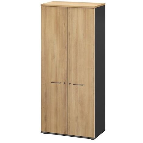 Armoire portes battantes chêne L 80 cm - Jazz