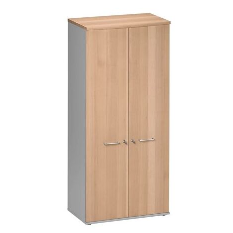 Armoire portes battantes hêtre ambré L 80 cm - Jazz