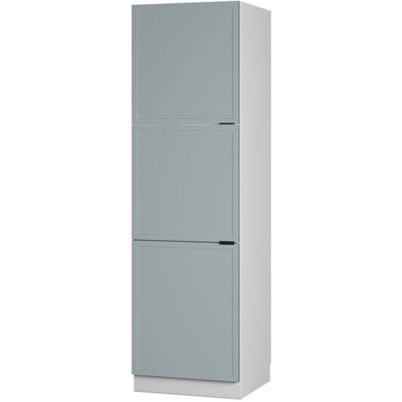 Vicco - Meuble pour four Fame-Line, Bleu clair-gris, 60 cm