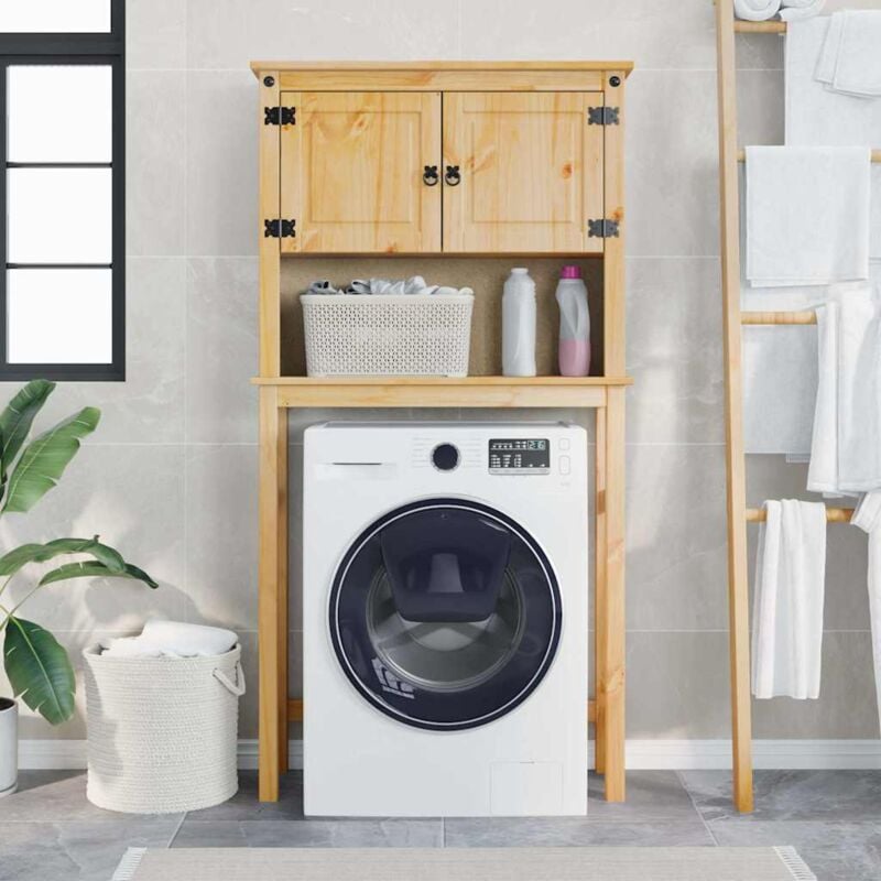 Vidaxl - Armoire pour machine à laver salle de bain Corona pin massif