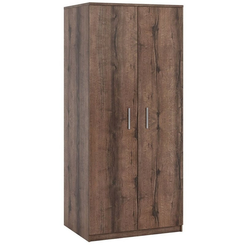 Armoire Catromi 117, Chêne du Monastery, 202x90x65cm, Portes d'armoire: Avec des charnières, Nombre d'étagères: 0