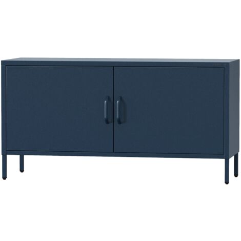 Armoire RTV à pieds ROSA, 1150 x 595 x 400 mm, Moderne : bleu marine