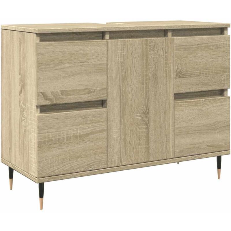 Vidaxl - Armoire salle de bain chêne sonoma 80x33x60cm bois d'ingénierie