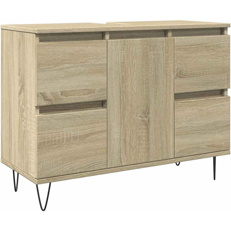 Vidaxl - Armoire salle de bain chêne sonoma 80x33x60cm bois d'ingénierie