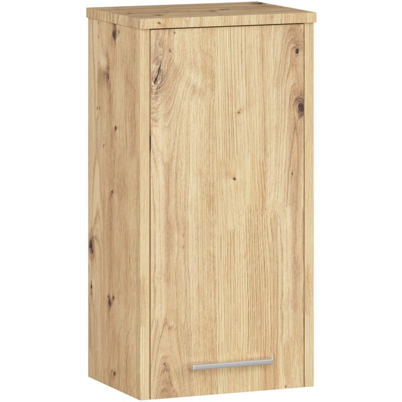 Armoire salle de bains Akord fin accr. au mur Chêne Artisan 30 cm 1 porte façade Chêne Artisan 2 étagères 30x22,5x60 cm