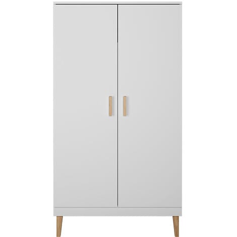 Armoire adulte scandinave blanche 232 cm Norvege