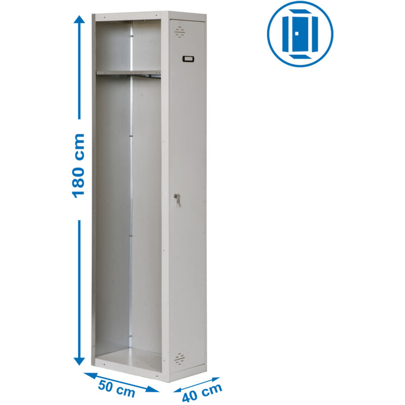 Vestiaire simonlocker diy. single 1/1 400 additional - 1800x400x500 0Kg Simonrack