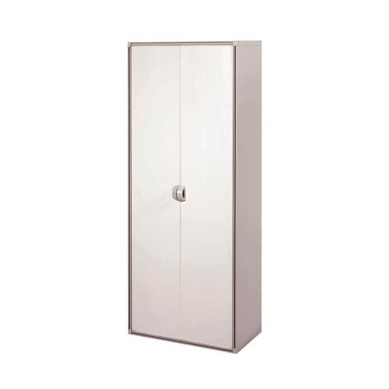 Armoire série Qbik en résine avec 2 portes + 3 étagères