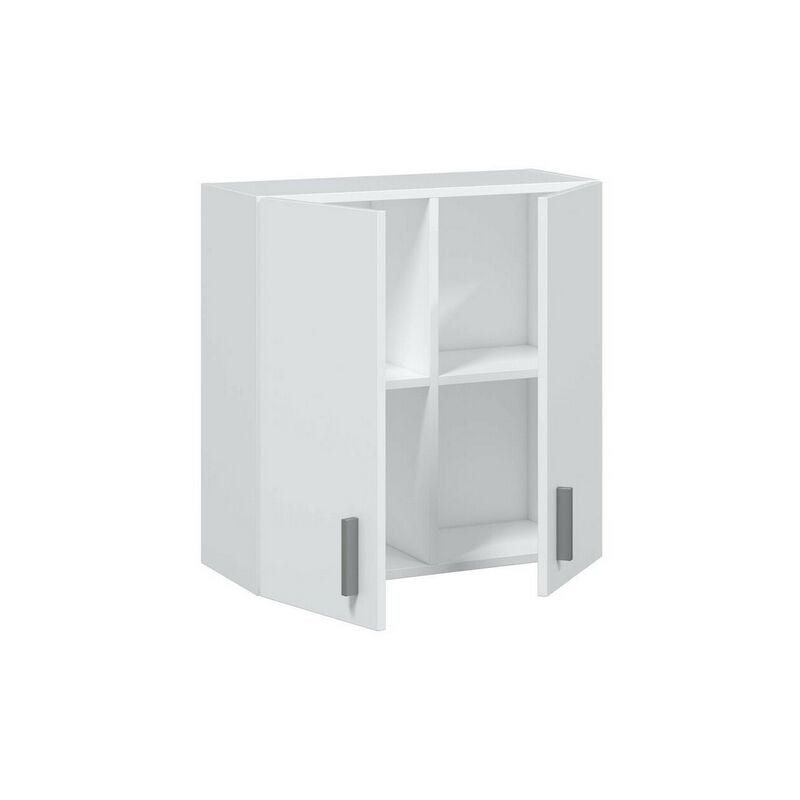 Mobimarket - Armoire suspendue polyvalente blanche 59x60