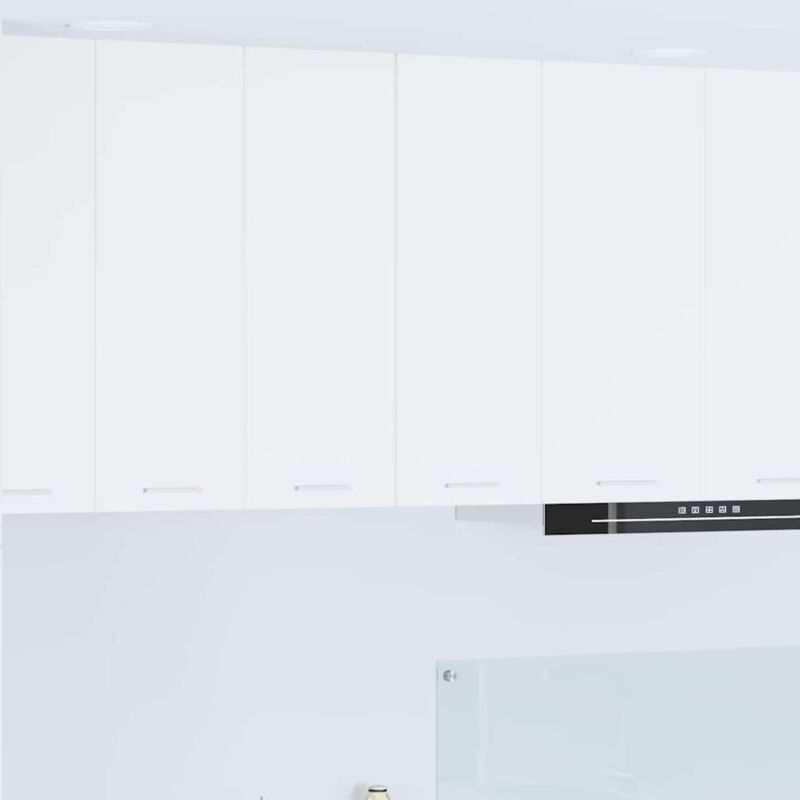 vidaXL Armoire suspendue 2 pcs Blanc 30 x 31 x 80 cm Bois d'ingénierie