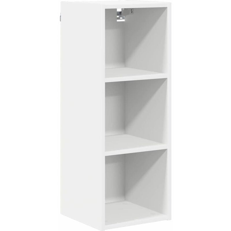 vidaXL Armoire suspendue avec stockage Riga Blanc 30 x 29,5 x 80 cm