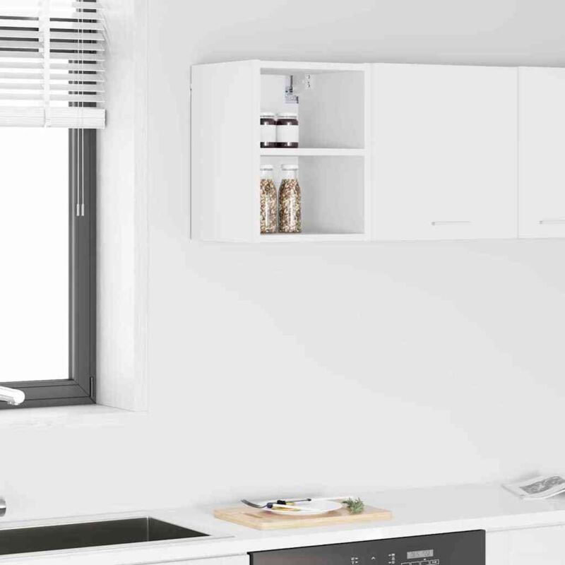 Armoire suspendue avec étagère Riga Blanc 30 x 29,5 x 40 cm vidaXL