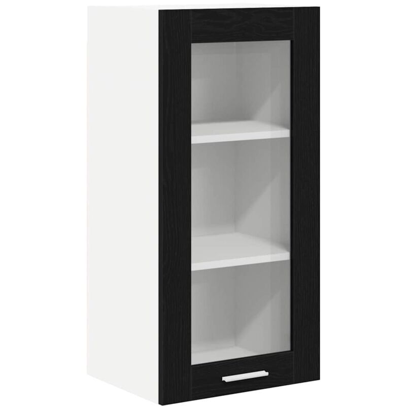 vidaXL Armoire suspendue Chêne noir 40 x 31 x 80 cm Bois d'ingénierie