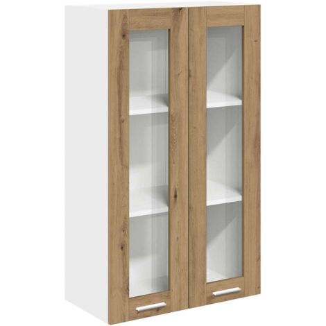Armoire suspendue avec porte Chêne artisanal 60 x 31 x 100 cm