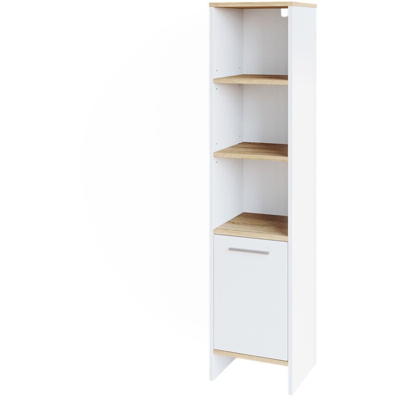 Vicco - Meuble de rangement de salle de bain Elvio, Blanc, 32 x 16.6 cm