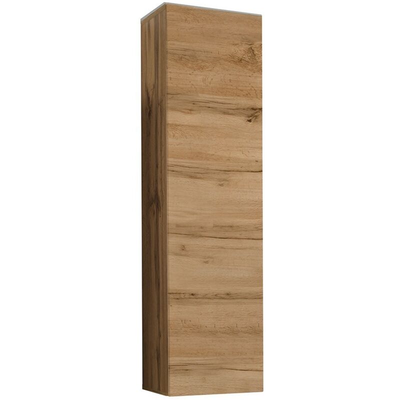 Meublorama - Armoire suspendue moyen modèle coloris chêne pour salon collection switch.