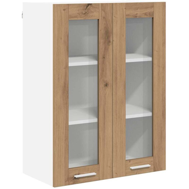 vidaXL Armoire suspendue Riga Chêne artisanal 60 x 31 x 80 cm
