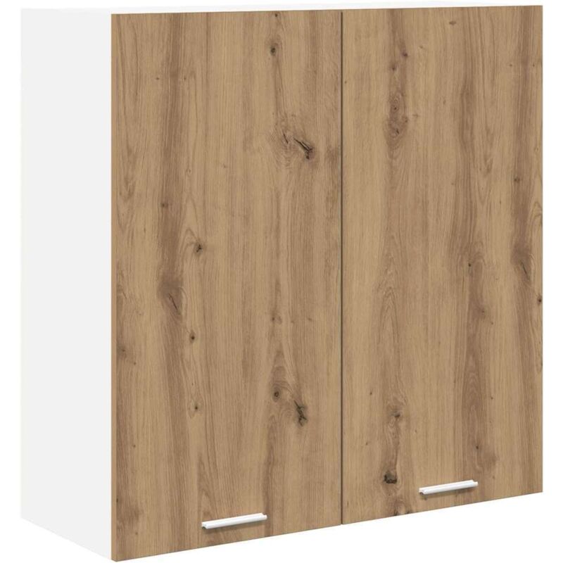 vidaXL Armoire suspendue avec stockage Chêne artisanal 80 x 31 x 80 cm