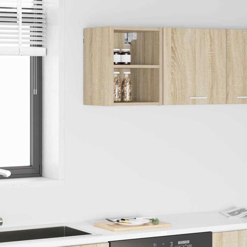 vidaXL Armoire suspendue avec stockage Chêne Sonoma 30 x 29,5 x 40 cm