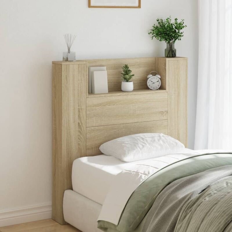 Vidaxl - Armoire tête de lit avec led chêne sonoma 100x16,5x103,5 cm