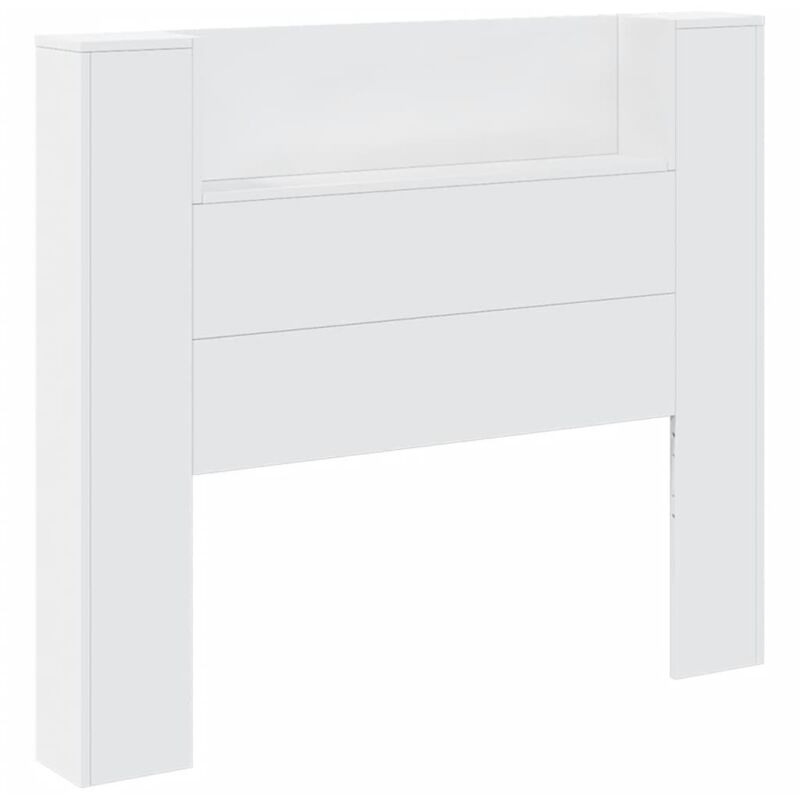 Vidaxl - Armoire tête de lit avec led blanc 120x16,5x103,5 cm