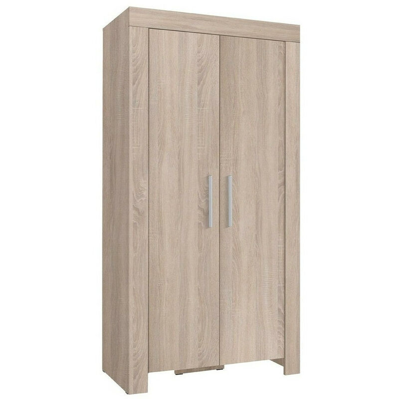 Mobilier1 - Armoire Melfeli 100, Sonoma chêne, 201x100x61cm, Portes d'armoire: Avec des charnières, Nombre d'étagères: 0