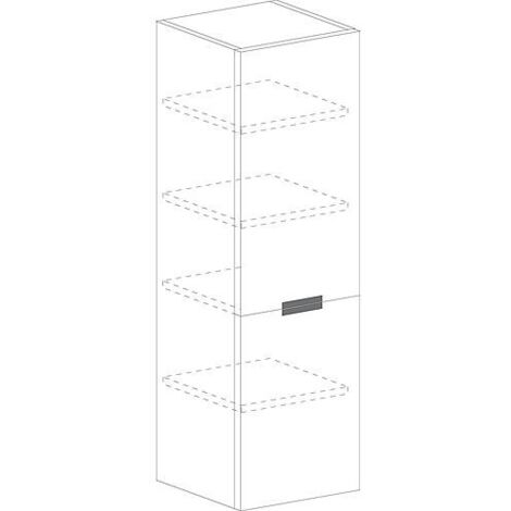 Armoire, Tranche marron clair MBF 2 portes, butée à droite 350x1625x370 mm