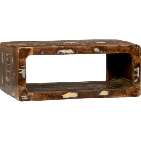 Armoire TV Multicolore 60x30x25 cm en bois massif recyclé vidaXL