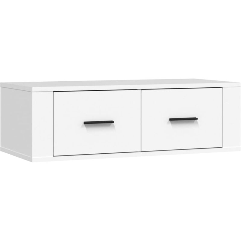 Vidaxl - Meuble tv suspendu Blanc 80x36x25 cm Bois d'ingénierie