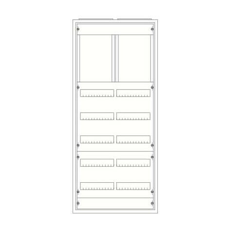 Armoire Type A IP43 7Xrangées 1250mm x 550mm 2CPX070783R9999 ABB 170783