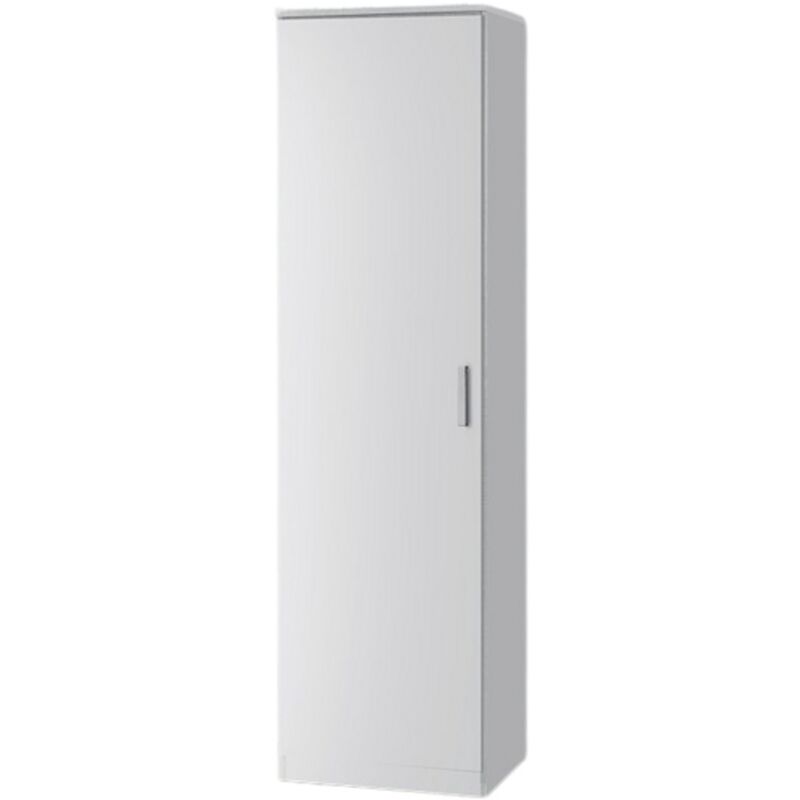 Meublorama - Armoire une porte collection alabama - Coloris Blanc.