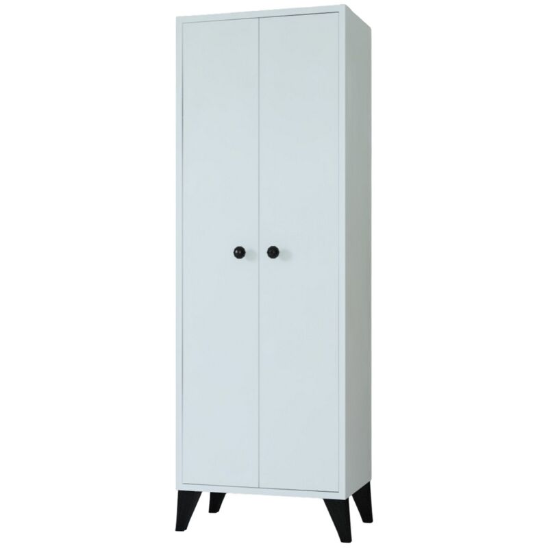 Armoire Venedik, Panneau d'Aggloméré, Blanc, 49,6x33x147 cm
