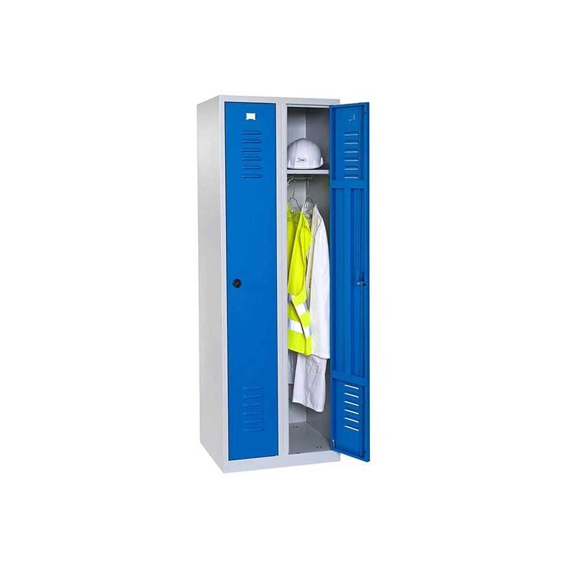 Armoire vestiaire industriel - 2 portes - Dimensions 600x500x1800mm - W030130002