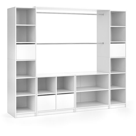 Armoire Visit, Blanc, 225 x 190 cm XXL, Vicco