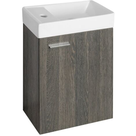 Armoire ZOJA avec lavabo 40x22 cm, mali wenge