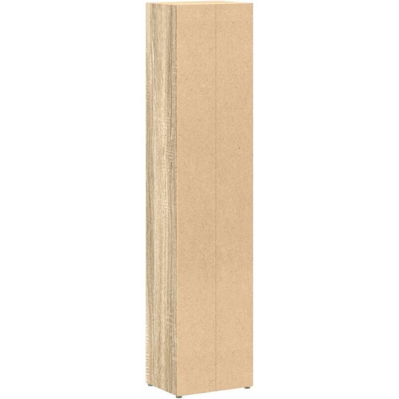Armoires à cd 2 pcs Chêne sonoma 21x16x93,5 cm Aggloméré